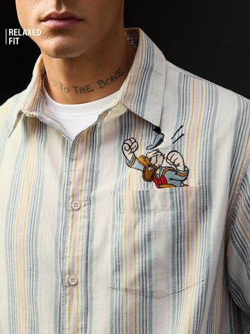 Buy Disney: Angry Donald Men Relaxed Shirts Online C76