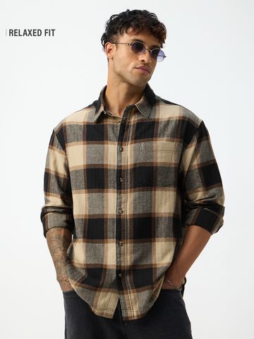 Buy Plaid Shirt: Sea-Side Men relaxed shirt Online C76