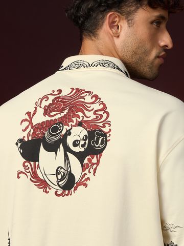 Buy Kung Fu Panda: Peace Men Oveersized Polo Online P09