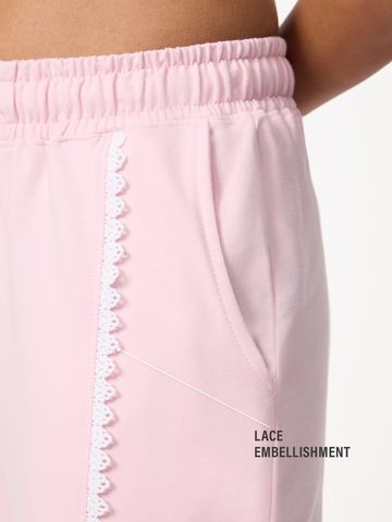 Flared Joggers: Pink Veil Women Flared Joggers JB65