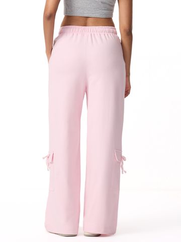 Flared Joggers: Pink Veil Women Flared Joggers JB65