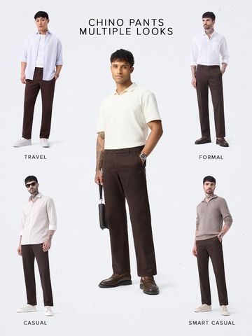 Buy Chino Pants: Cocoa men Chino Pants Online F56
