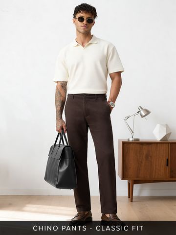 Buy Chino Pants: Cocoa men Chino Pants Online F56