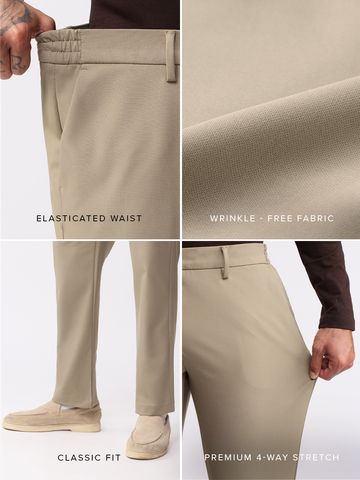 Buy Classic Pants: Sandstorm Men Super Flex Pants Online F56