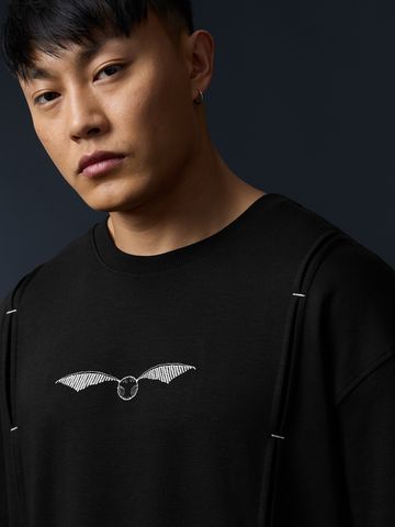 Buy Harry Potter: Silver Snitch Men Oversized T-Shirts Online OS23