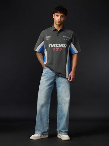 Buy Oversized Polo: Race Men Polos Online P09