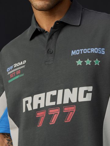Buy Oversized Polo: Race Men Polos Online P09