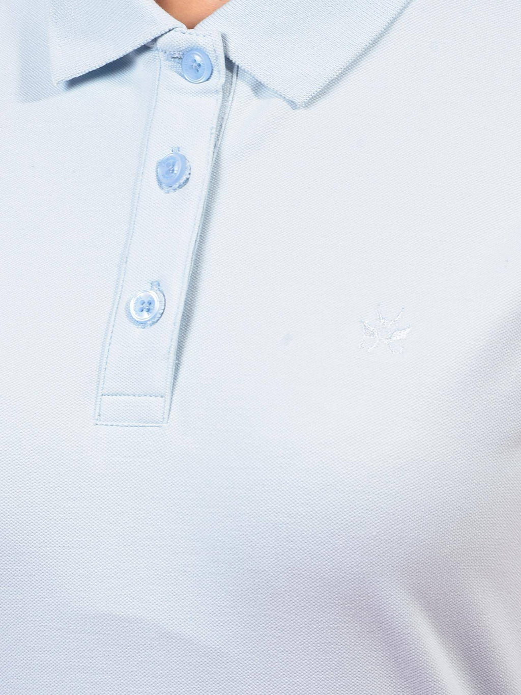 Womens Blue Polo T-Shirt | PW43 - view 5