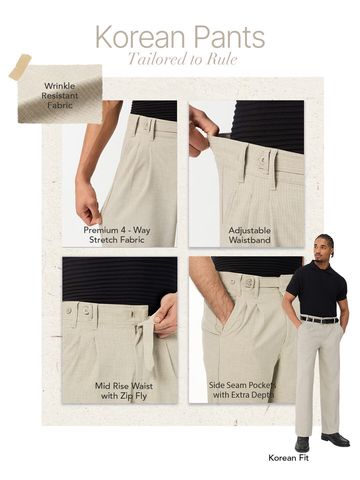 Buy Korean Pants: Sepia Men Super Flex Pants Online F56