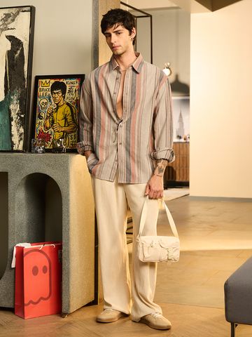 Buy Textured Shirt: Canyon Men Relaxed Shirts Online C76