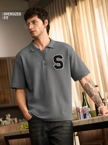 Buy Textured Polo: Storm Men Polos Online P09