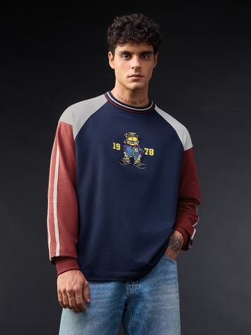 Buy Garfield: Cool Kitty Men Oversized Full Sleeve T-Shirt Online OS23