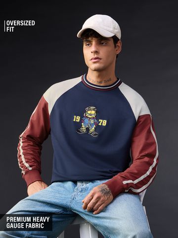 Buy Garfield: Cool Kitty Men Oversized Full Sleeve T-Shirt Online OS23