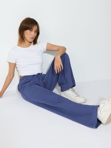 Flared Joggers: Steel Mist Women Flared Joggers JB65