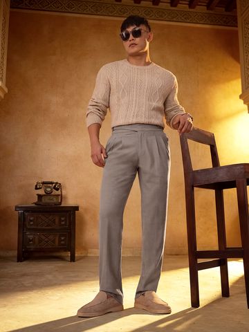 Buy Gurkha Pants: Chestnut Men Pants Online F56