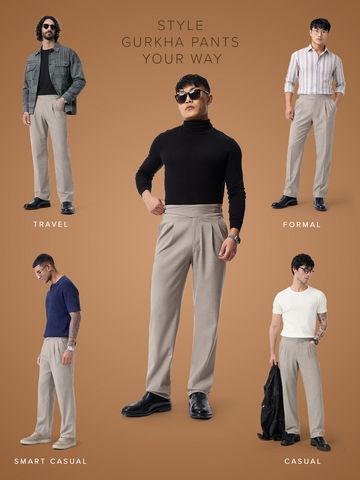 Buy Gurkha Pants: Chestnut Men Pants Online F56