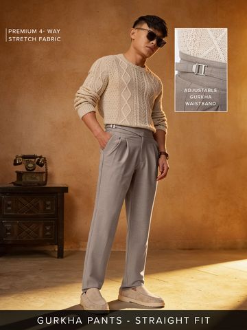 Buy Gurkha Pants: Chestnut Men Pants Online F56