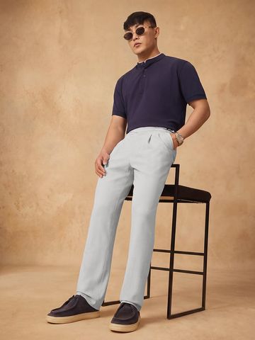 Buy Gurkha Pants: Steel Men Pants Online F56