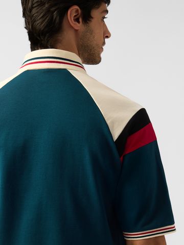 Buy Oversized Polo: Blue Horizon Men Oversized Polo Online P09