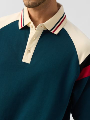 Buy Oversized Polo: Blue Horizon Men Oversized Polo Online P09