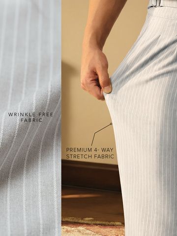 Buy Korean Pants: Urban Stripes Men Korean Pants Online F56