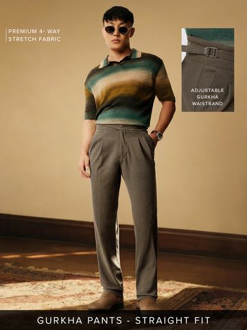 Buy Gurkha Pants: Espresso Men Pants Online F56