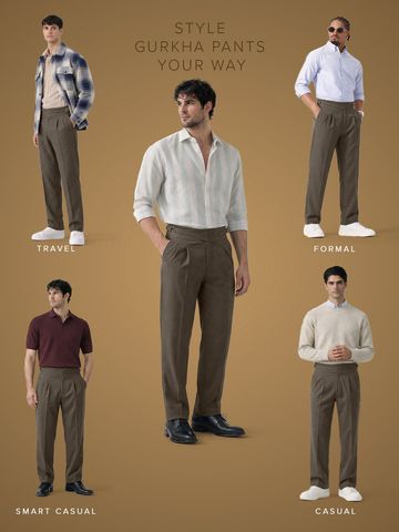 Buy Gurkha Pants: Espresso Men Pants Online F56