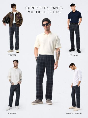 Buy Stretch Pants: Bayside For Men Online F56