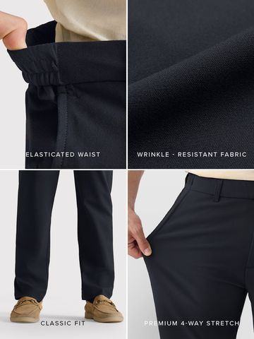 Buy Slim-Fit Pants: Azure Blue Men Pants Online F56
