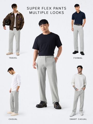 Buy Slim-Fit Pants: Sky Way Men Pants Online F56
