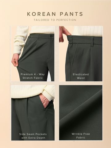 Buy Korean Pants: Rich Grey Men Online F56