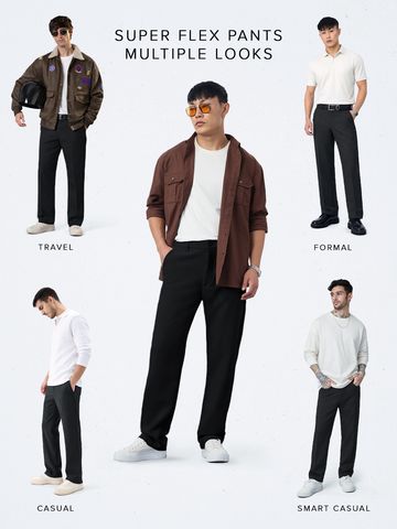 Buy Stretch Pants: Onyx For Men Online F56
