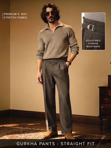 Buy Korean Pants: Pecan Men Korean Pants Online F56
