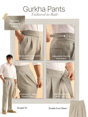 Buy Gurkha Pants: Camel Men Super Pant Online F56