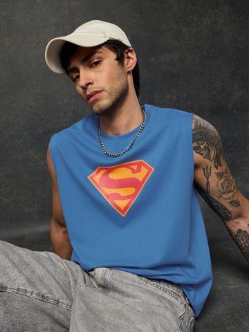 Buy Superman: Look Up Men Vests Online OS23