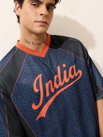 Buy India: Blue Legacy Men Oversized Jerseys Online OS23