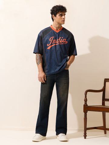 Buy India: Blue Legacy Men Oversized Jerseys Online OS23