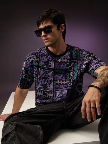 Buy Black Panther: Wakanda Tribe Oversized T-Shirts Online OS23