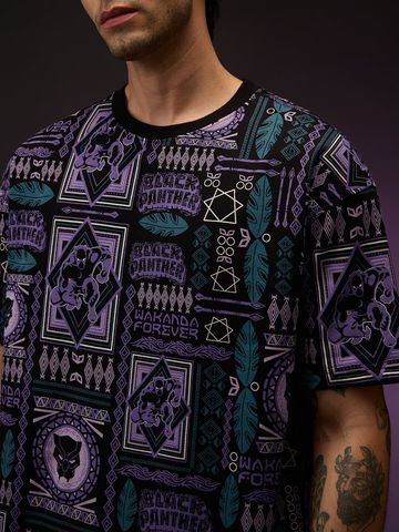 Buy Black Panther: Wakanda Tribe Oversized T-Shirts Online OS23