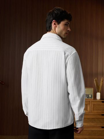 Buy Textured Shirt: Moonlight Men relaxed shirts Online C76