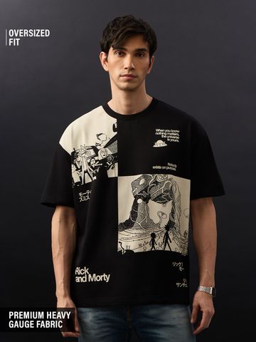 Buy Rick & Morty: Nothing On Purpose Men Oversized T-Shirts Online OS23