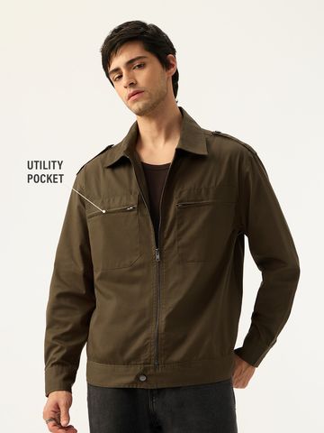 Buy Oversized Shacket: Desert Palm Men Shackets Online C76