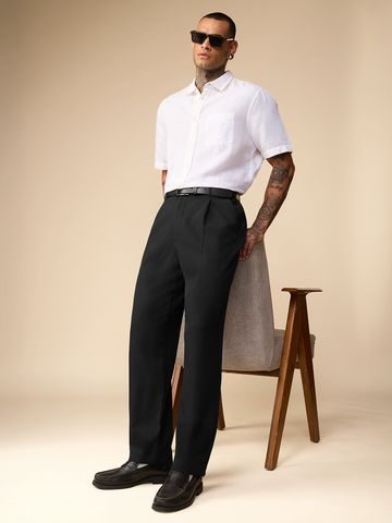 Buy Korean Pants: Charcoal Grey Men Online F56