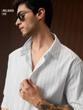 Buy Textured Shirt: Moonlight Men relaxed shirts Online C76