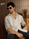 Buy Striped Shirt: Monotone Men Relaxed Shirts Online C76