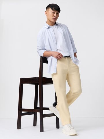 Buy Chino Pants: Almond Chino Pants Online F56