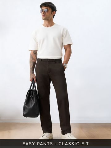 Buy Chino Pants: Coffee Bean Men Chino Pants Online F56