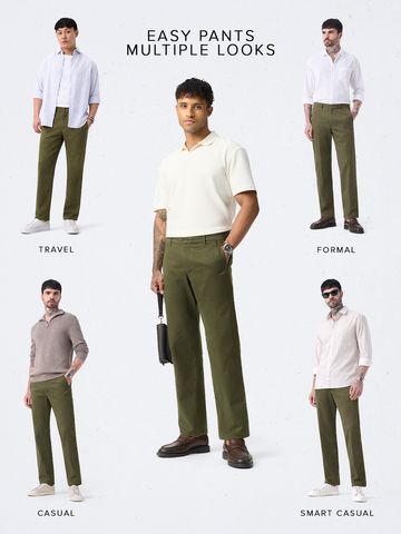 Buy Chino Pants: Basil Chino Pants Online F56
