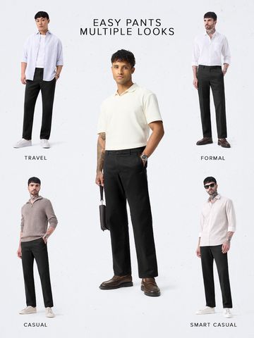 Buy Chino Pants: Kohl Black Men Online F56
