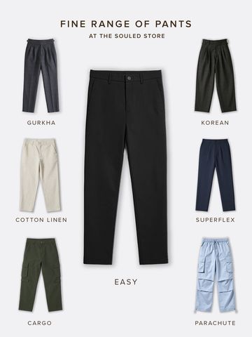 Buy Chino Pants: Kohl Black Men Online F56